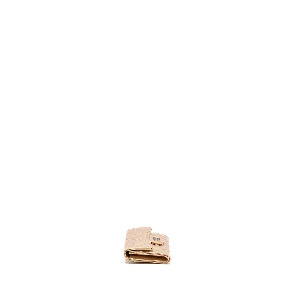 Chanel Classic Flap Card Holder Lambskin Iridescent Pink