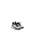 Chanel size 37 sneaker suede/calfskin light beige/blue multicolour