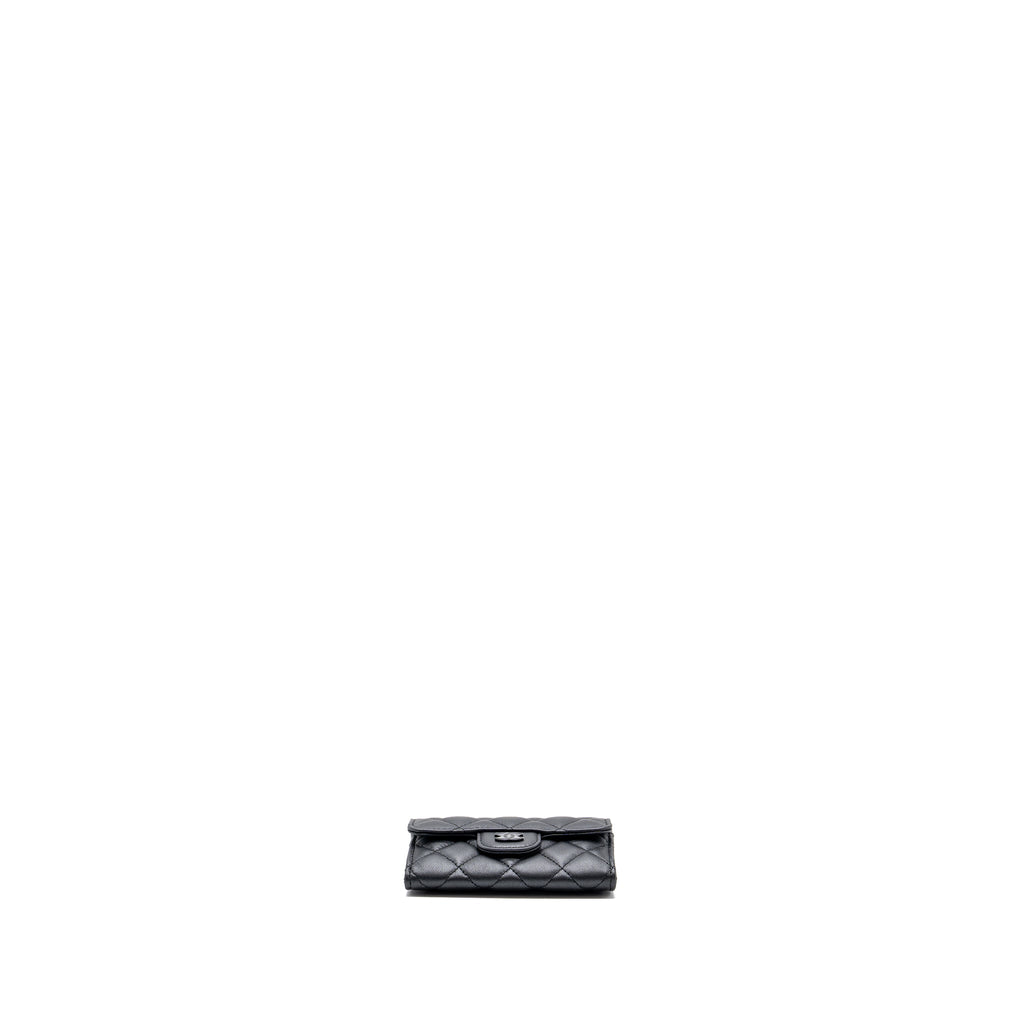 Chanel Classic Flap Card Holder Lambskin So Black  (microchip)