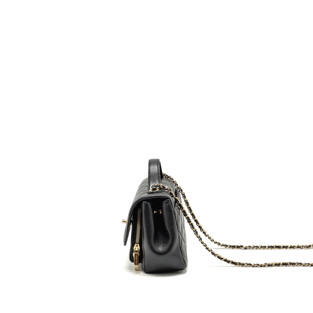 Chanel Small Business Affinity Caviar Black L