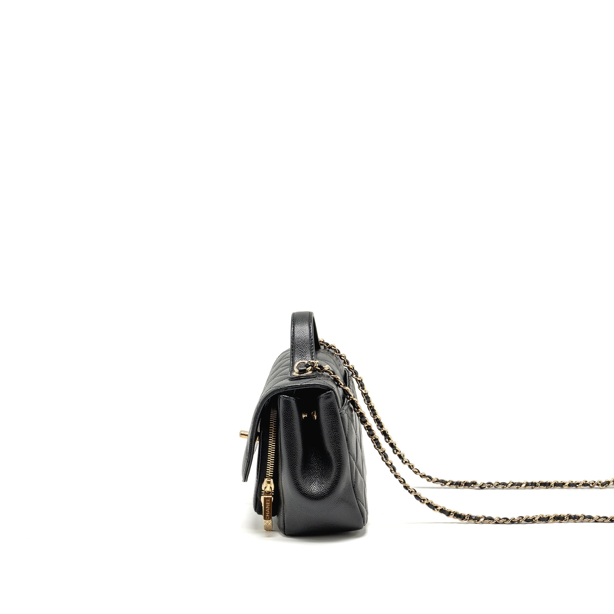 Chanel Small Business Affinity Caviar Black L