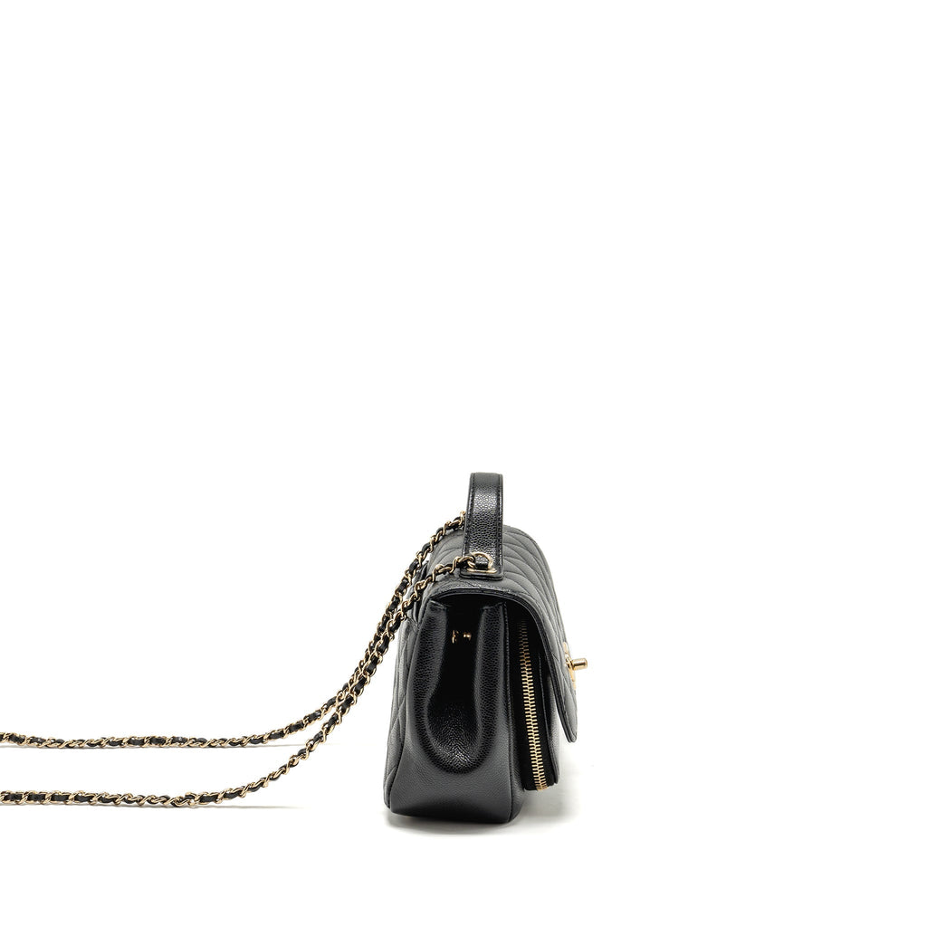 Chanel Small Business Affinity Caviar Black L