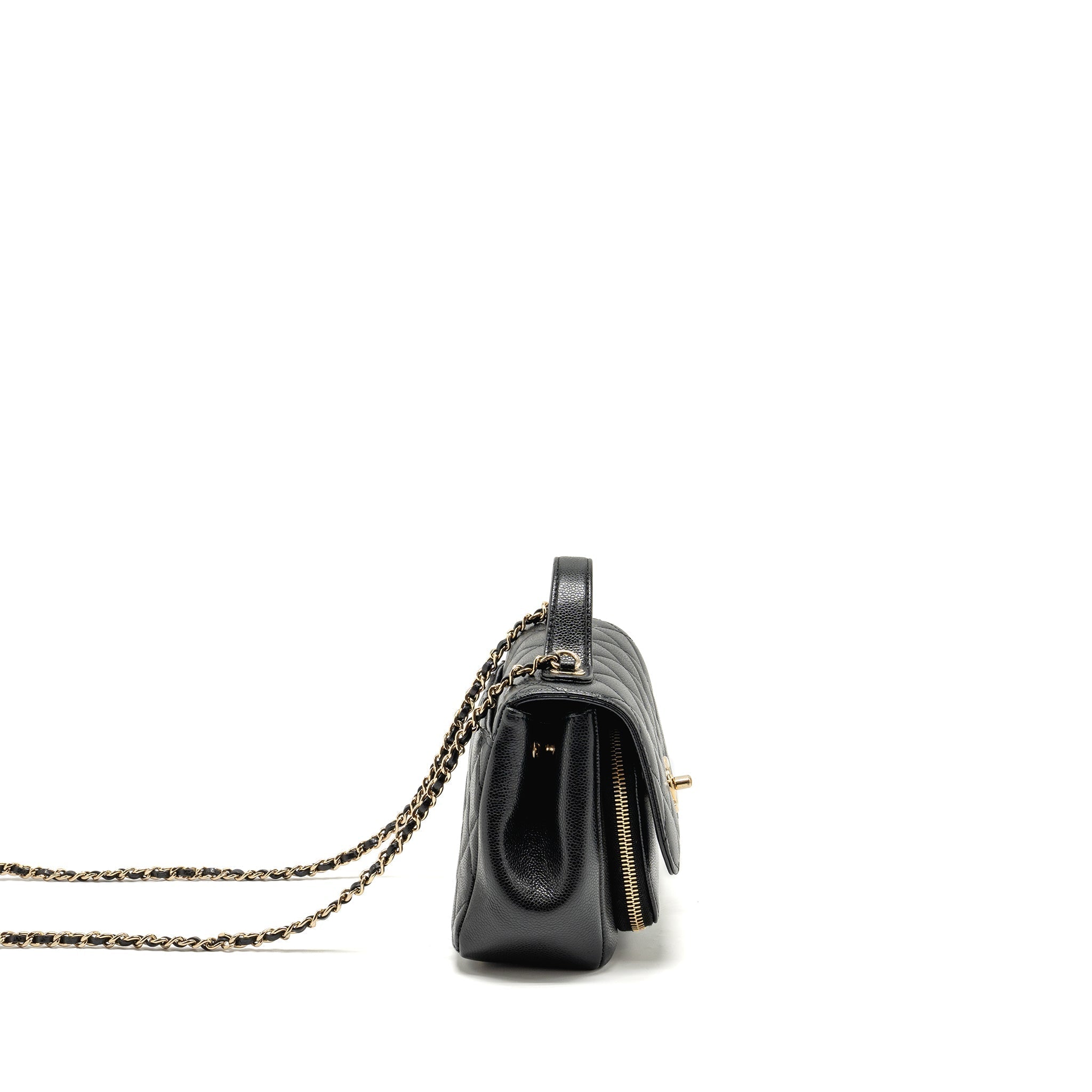 Chanel Small Business Affinity Caviar Black L