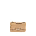 Chanel classic jumbo double flap bag caviar iridescent beige brushed
