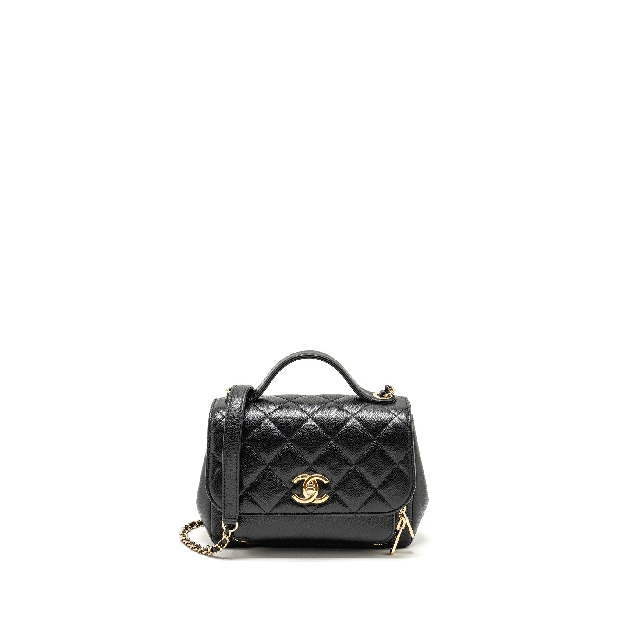 Chanel Small Business Affinity Caviar Black L