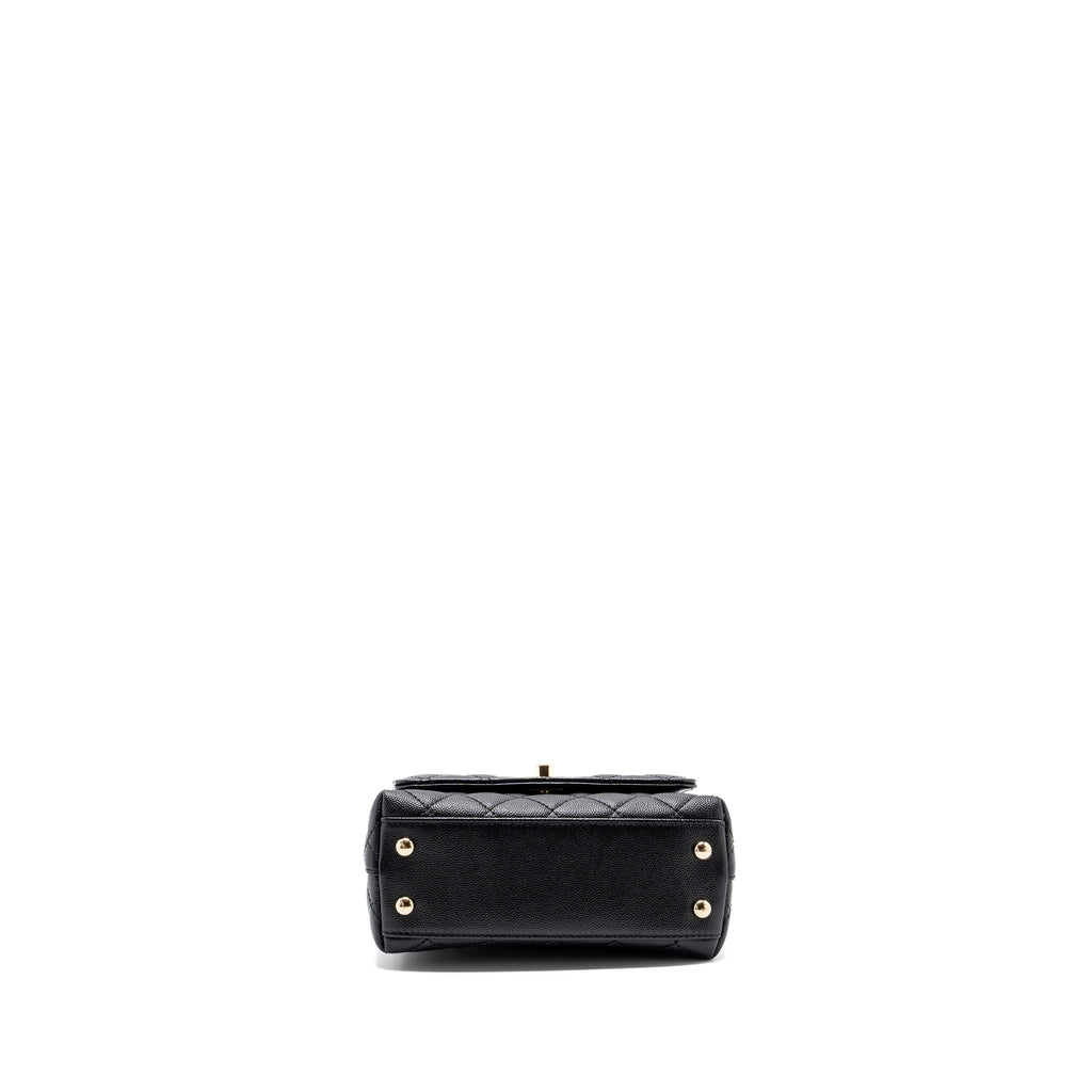 Chanel Coco Handle Extra Mini Caviar Black L(Microchip)