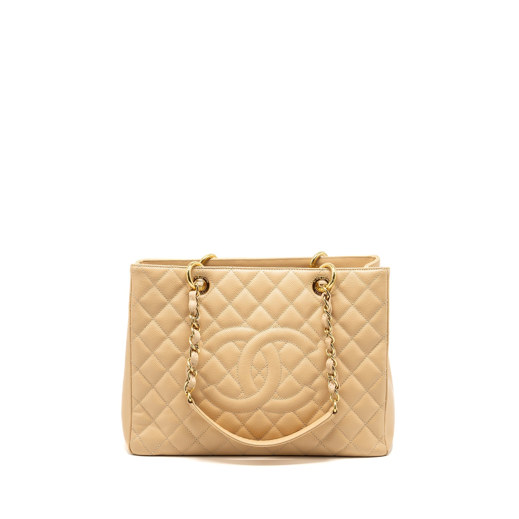 Chanel Grand Shopping Tote Caviar Beige