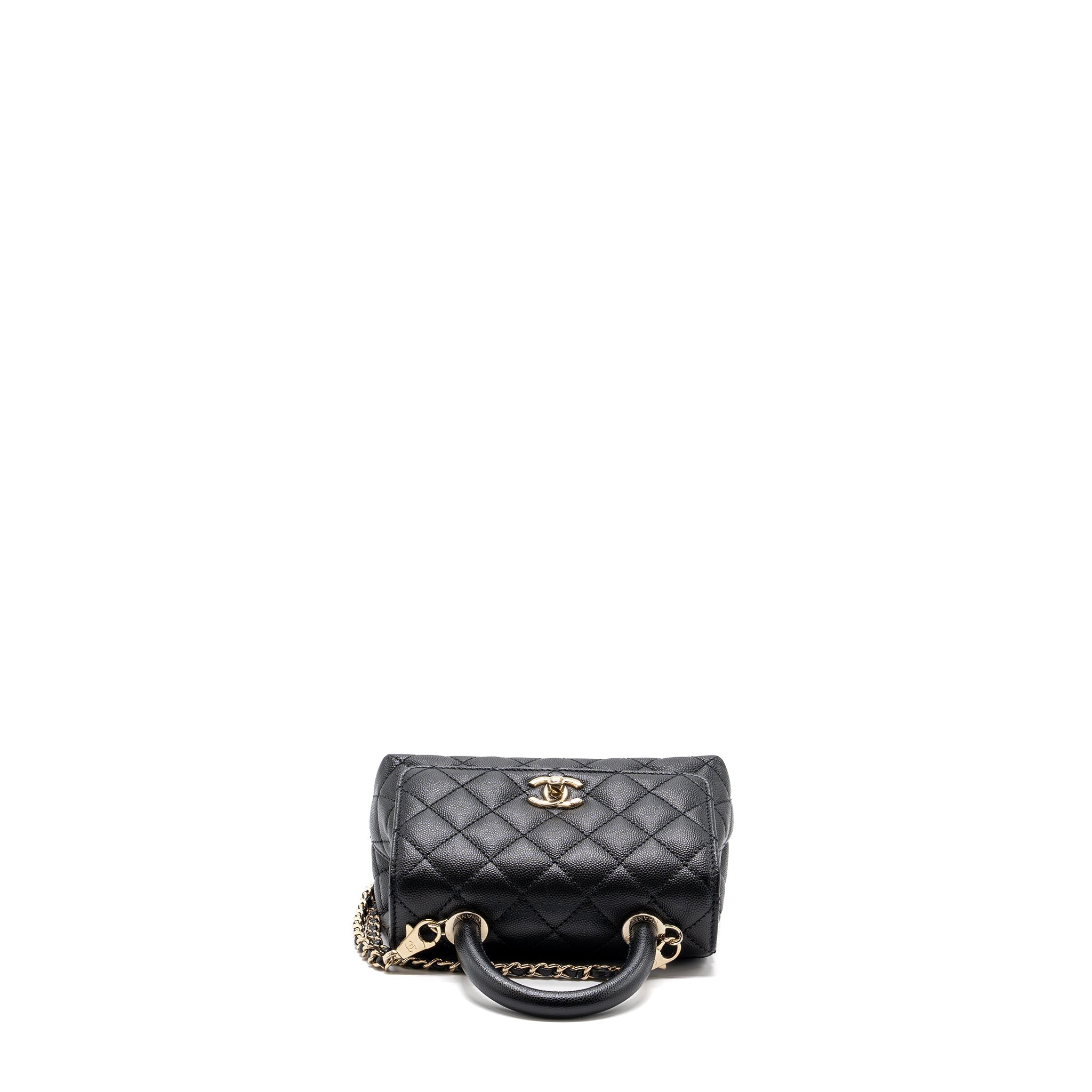 Chanel Coco Handle Extra Mini Caviar Black L(Microchip)