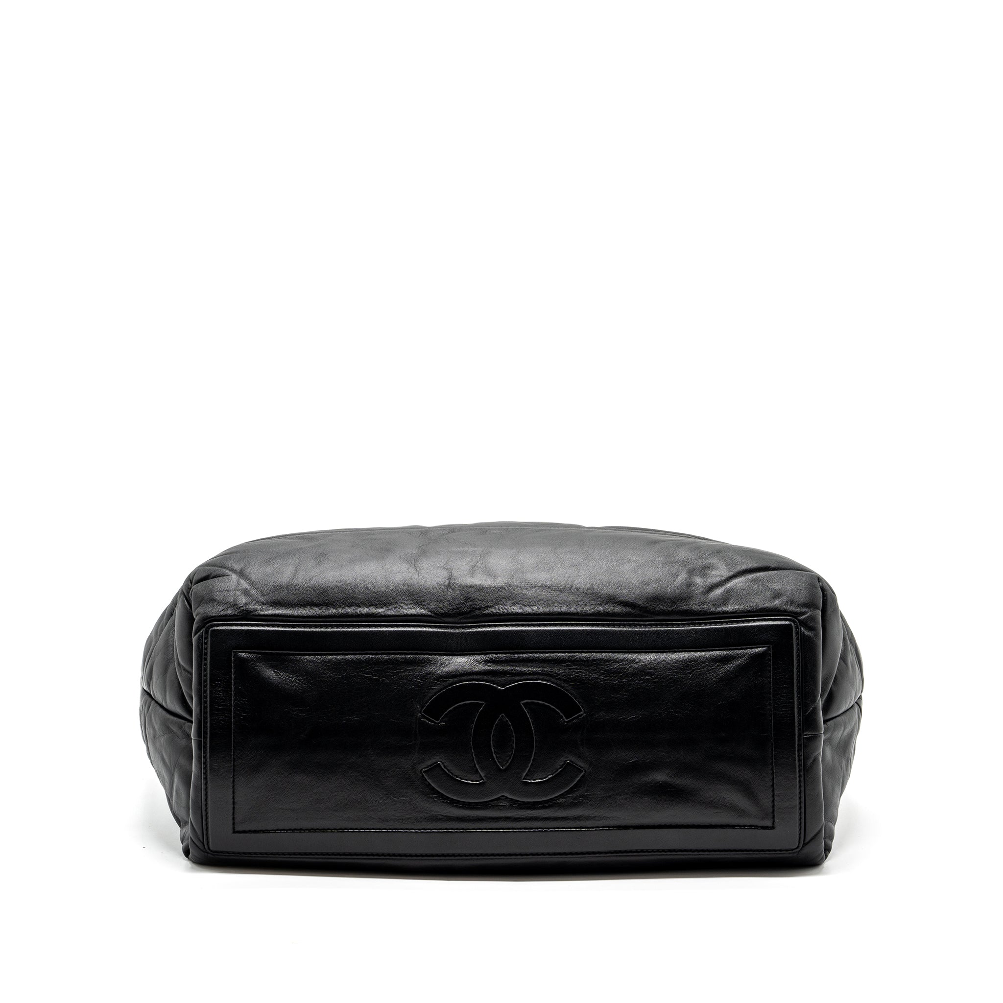 Chanel Puffy Down Down Tote Bag lambskin Black