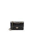 Chanel Small Classic Double Flap Bag Caviar Black  (Microchip)