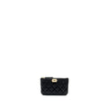 Chanel Small Boy Zip Pouch Shiny Grained Calfskin Black