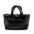 Chanel Puffy Down Down Tote Bag lambskin Black