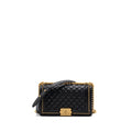Chanel Medium Boy Bag Limited Edition Caviar Black  (microchip)