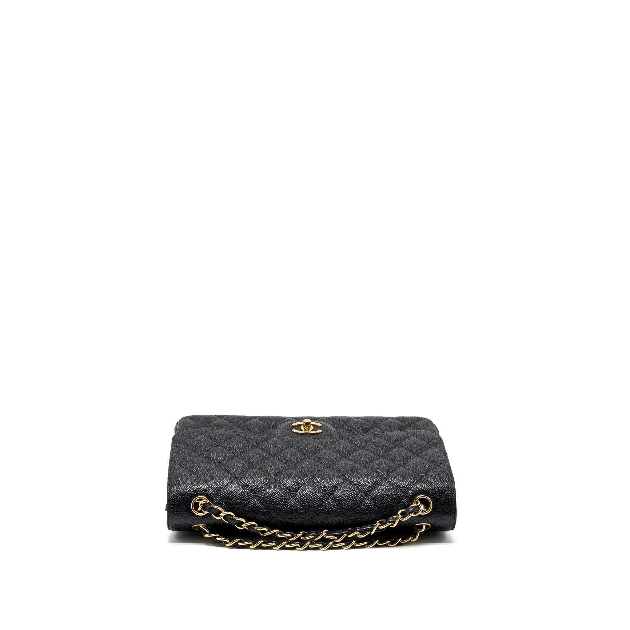 Chanel Classic jumbo double flap bag caviar black