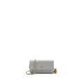 Chanel Pearl Crush Mini Wallet On Chain Lambskin Light Grey Brushed (Microchip)
