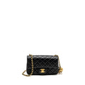 Chanel Pearl Crush mini Rectangular flap bag lambskin black  (microchip)