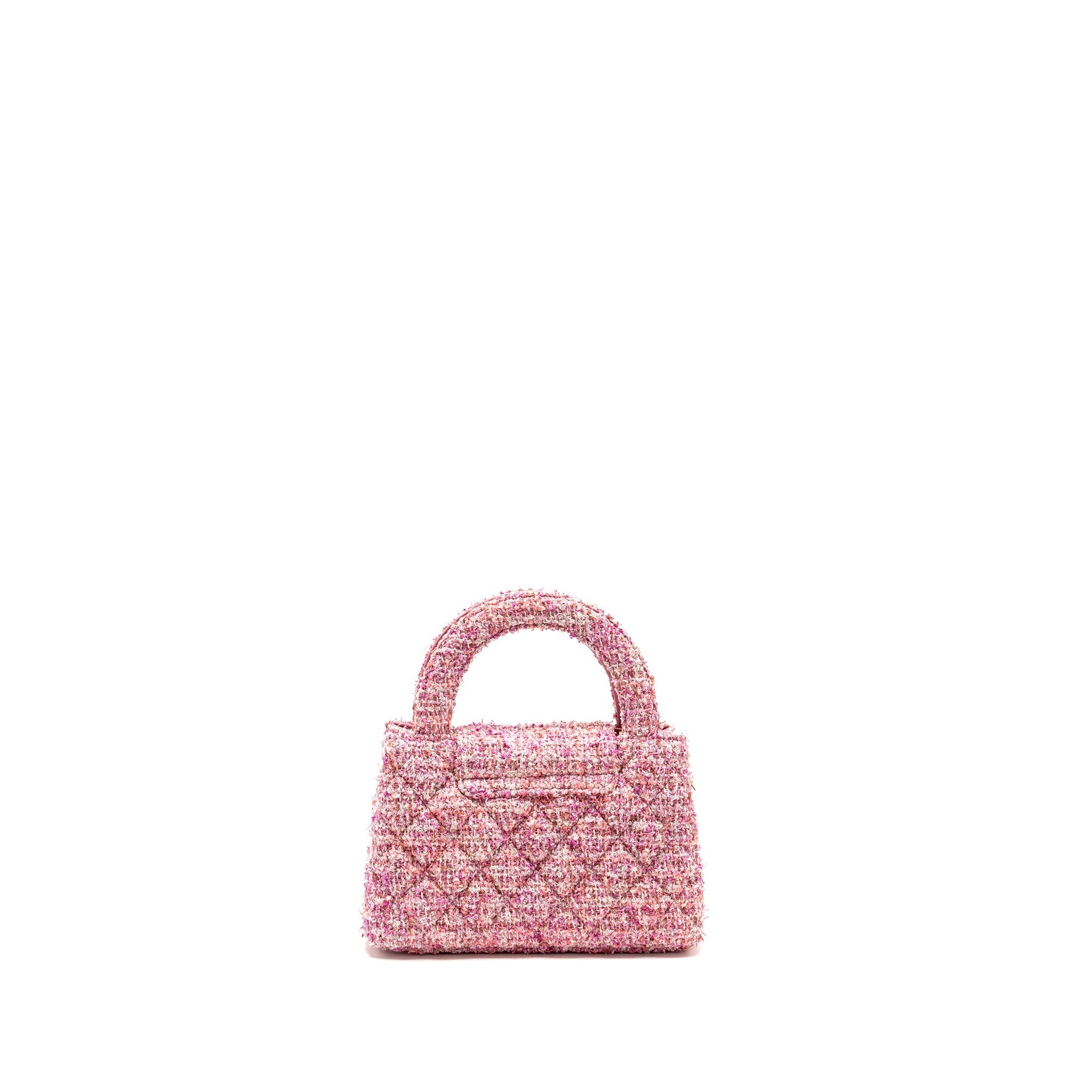 Chanel 24P Mini Kelly/Shopping Tote Tweed Pink/Multicolour  (microchip)