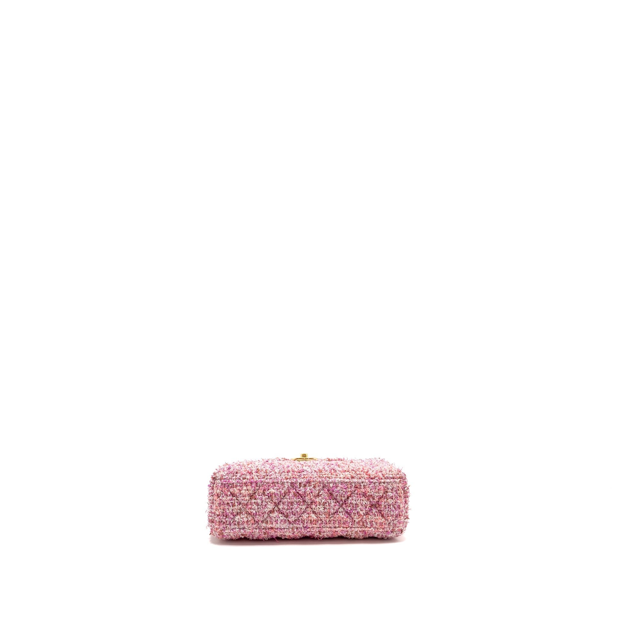 Chanel 24P Mini Kelly/Shopping Tote Tweed Pink/Multicolour  (microchip)