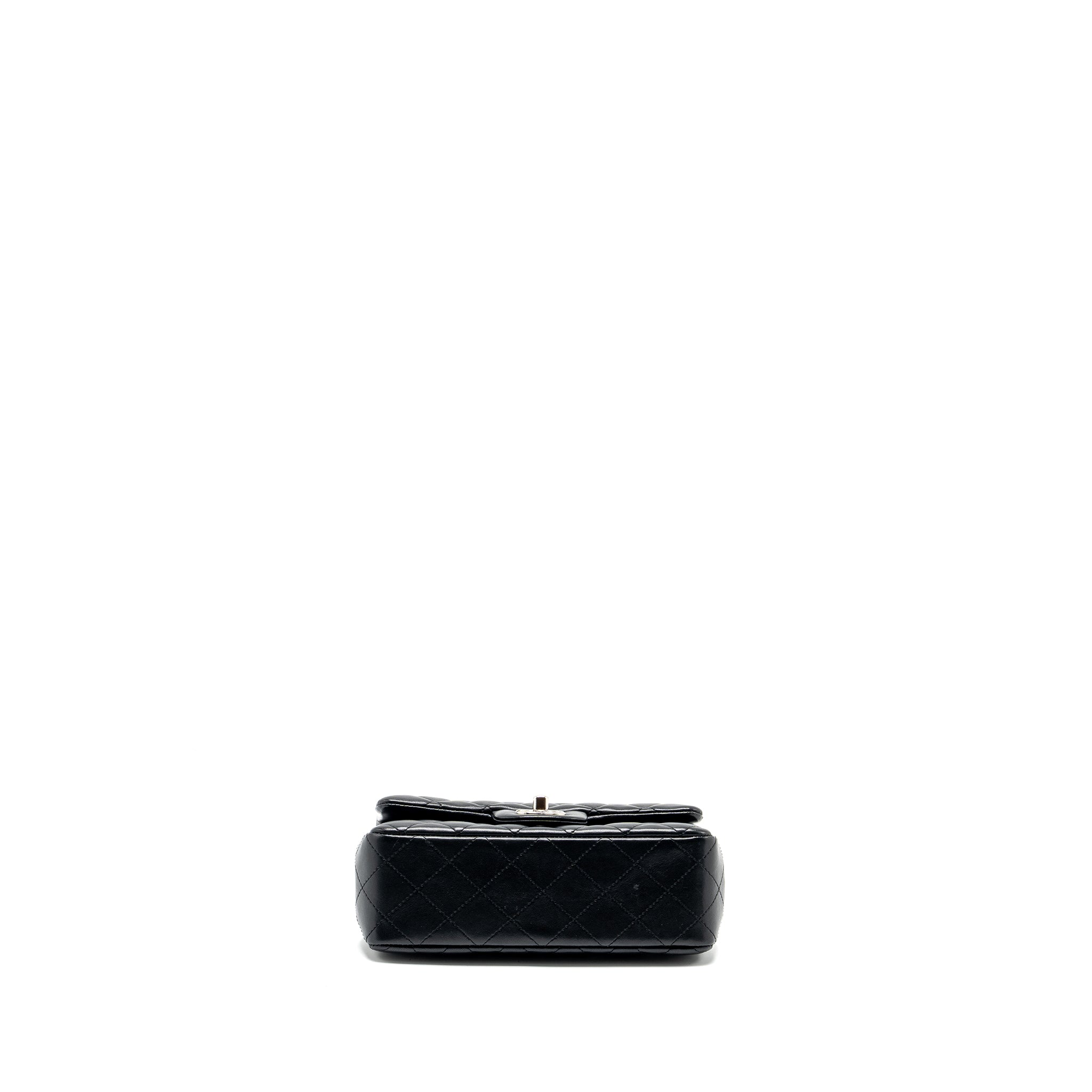 Chanel Mini Rectangular flap bag lambskin black