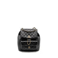 Chanel 23c Large Duma Backpack Calfskin Black L (microchip)