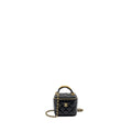 Chanel Top Handle Mini Vanity Case with Chain Lambskin Black  (Microchip)