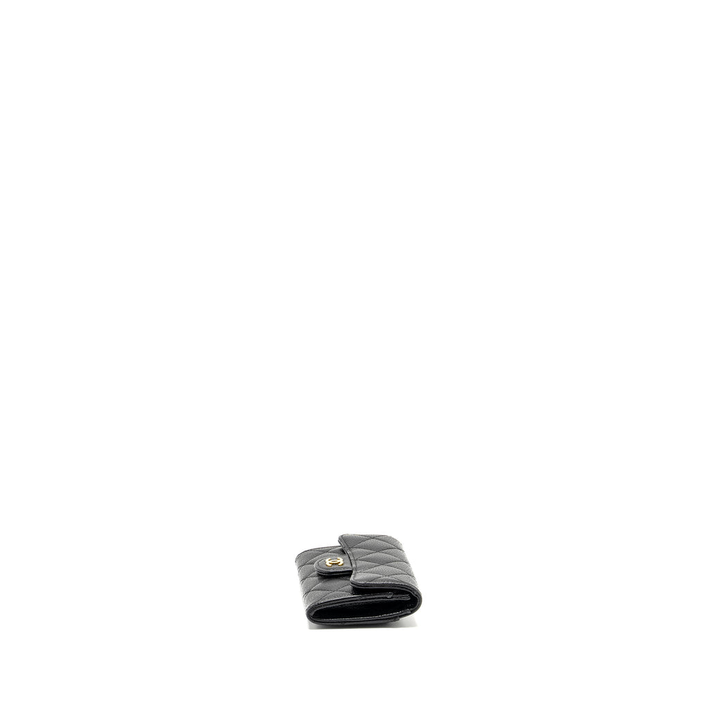 Chanel Classic Flap card holder caviar Black  (Microchip)