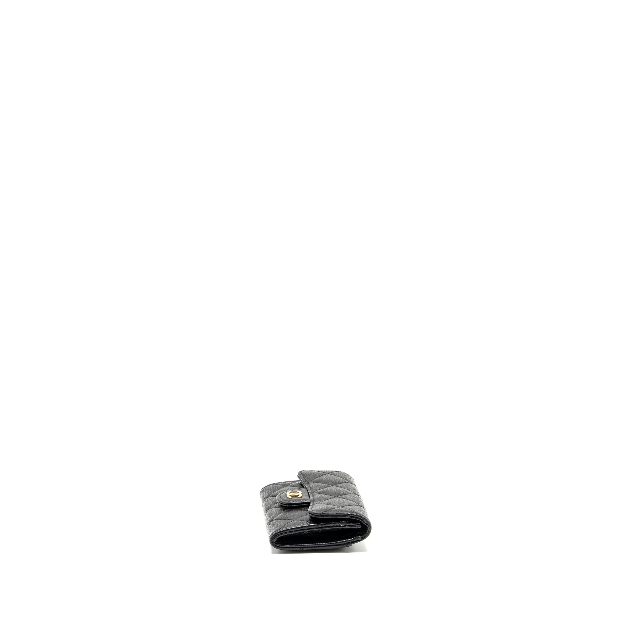 Chanel Classic Flap card holder caviar Black  (Microchip)