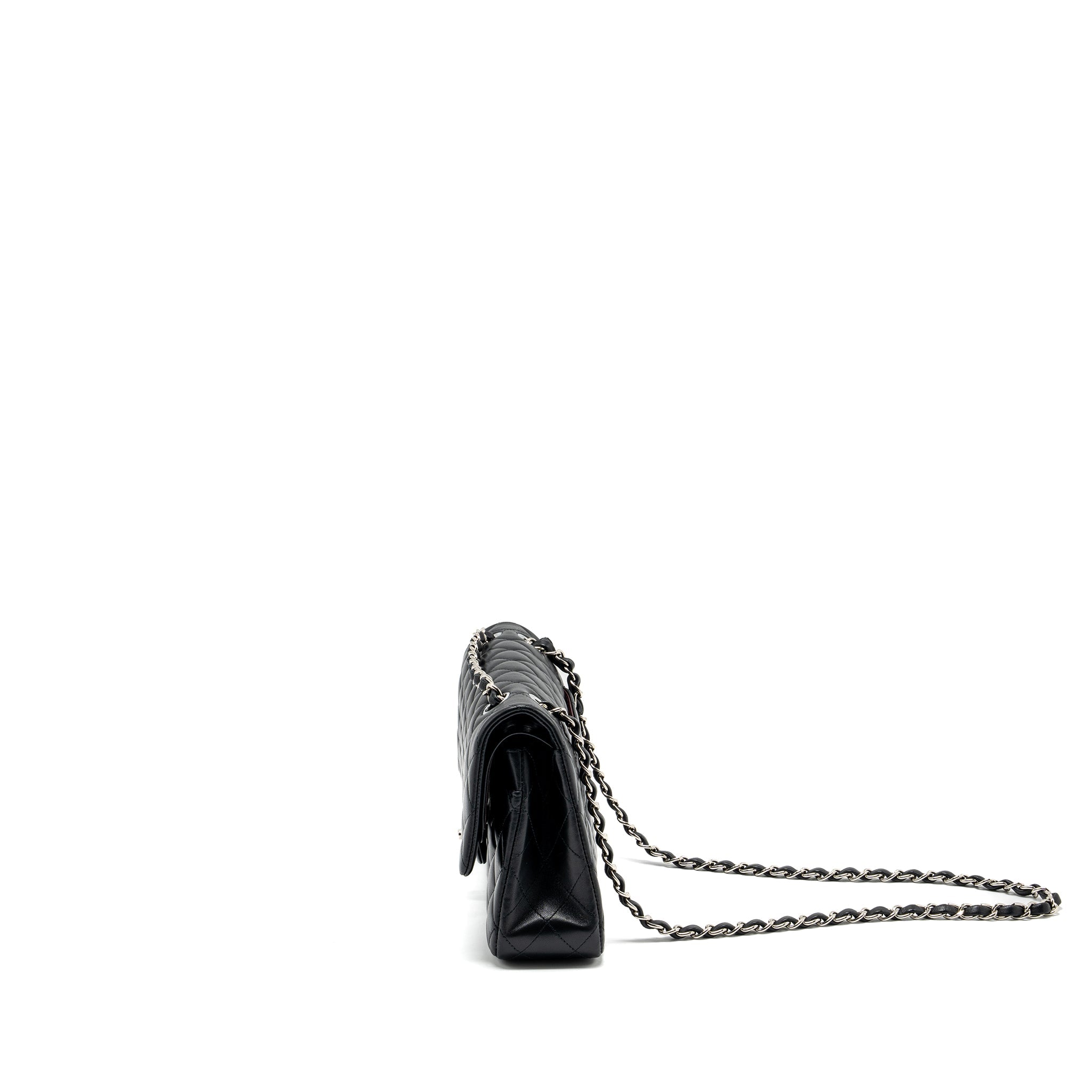 Chanel Medium Classic Double Flap Bag Lambskin Black