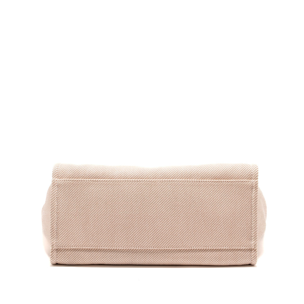 Chanel Deauville Tote Bag Canvas Light Pink L