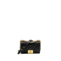 Chanel Chevron Small Boy Bag Caviar Black