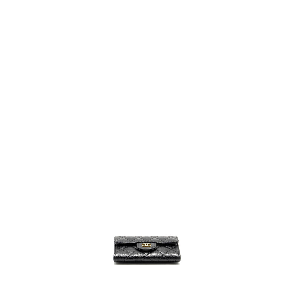 Chanel Classic Flap card holder caviar Black  (Microchip)