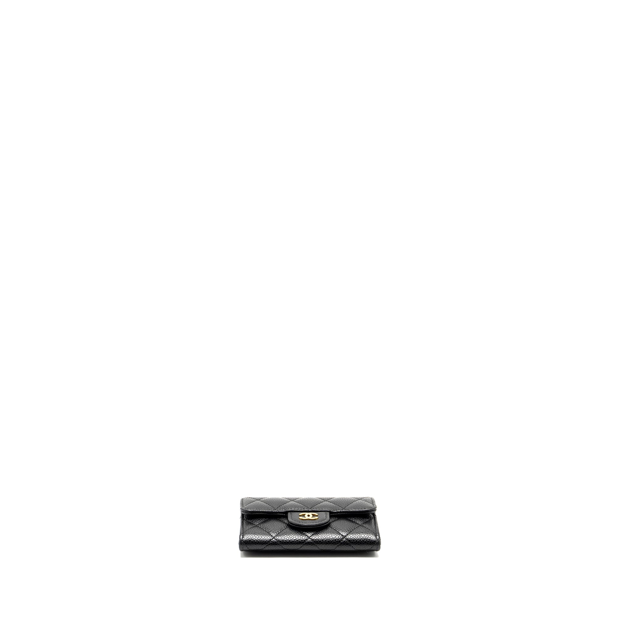 Chanel Classic Flap card holder caviar Black  (Microchip)
