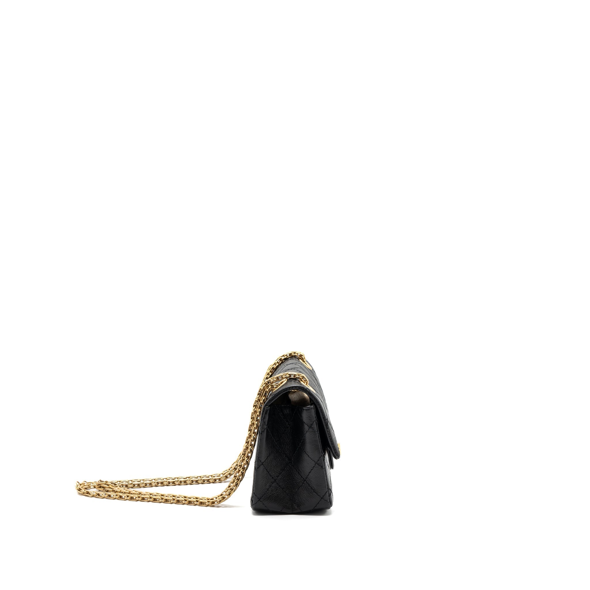 Chanel Mini 2.55 Reissue Flap Bag Aged Calfskin Black