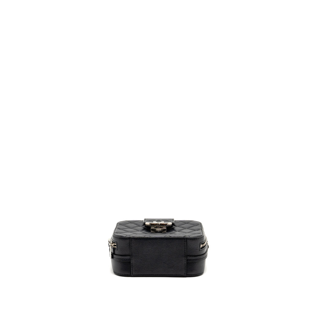 Chanel Quilted Mini Vanity Bag Caviar Black
