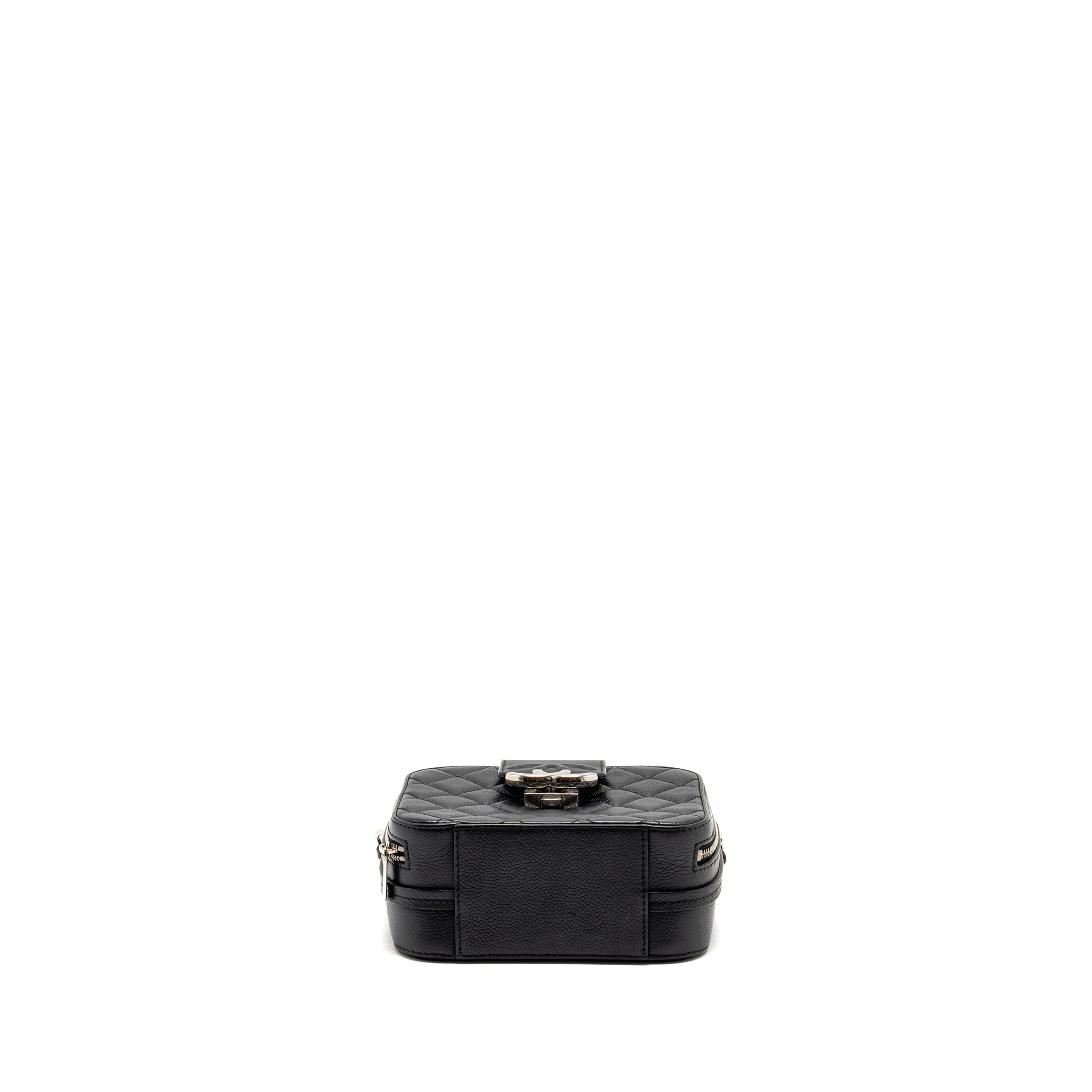Chanel Quilted Mini Vanity Bag Caviar Black