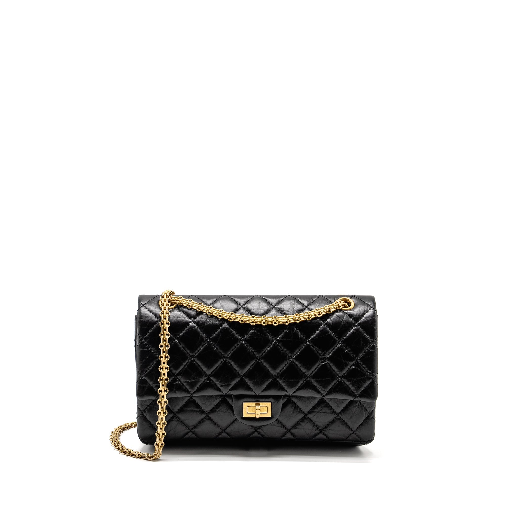 Chanel Large 2.55 Reissue Flap Bag Aged Calfskin Black