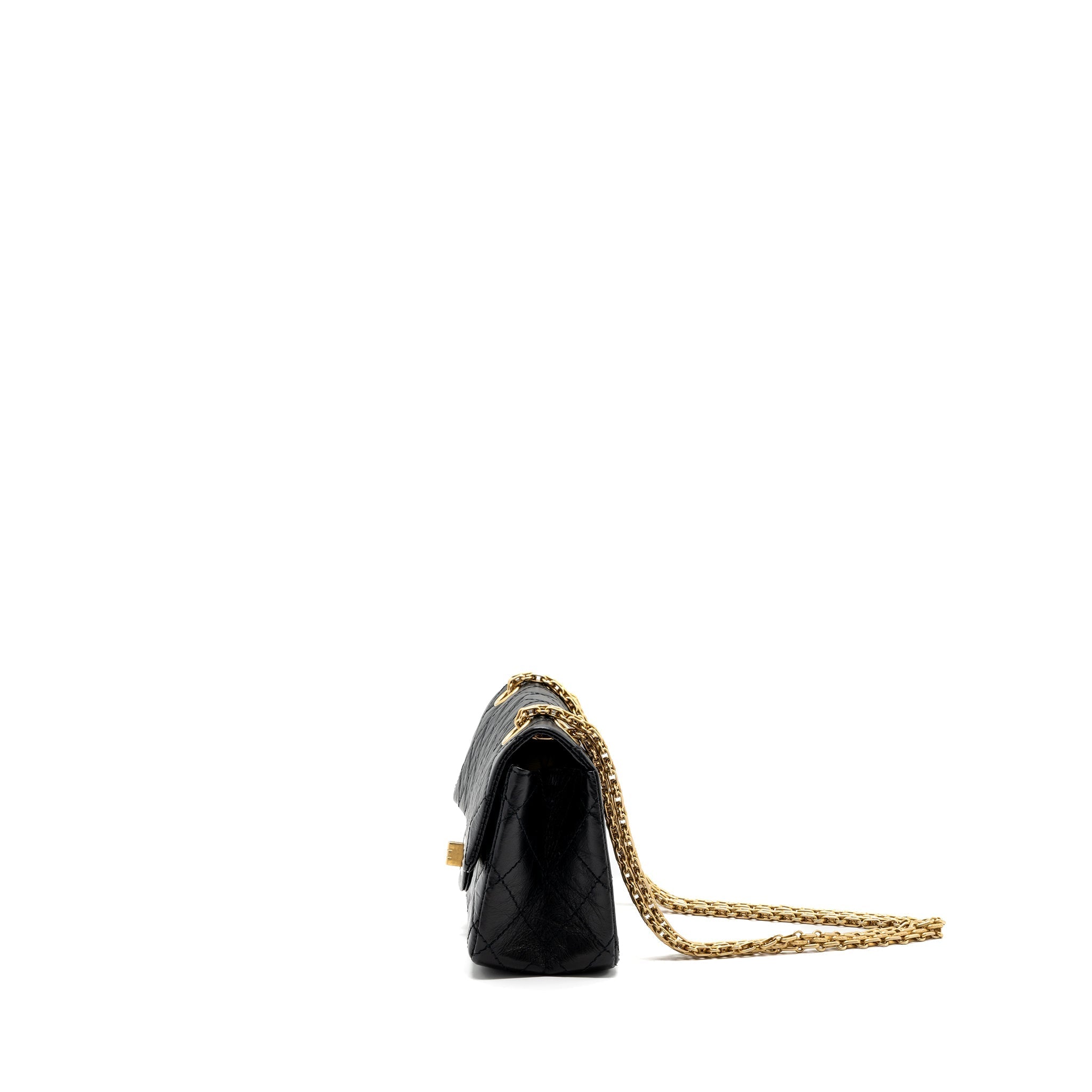 Chanel Mini 2.55 Reissue Flap Bag Aged Calfskin Black