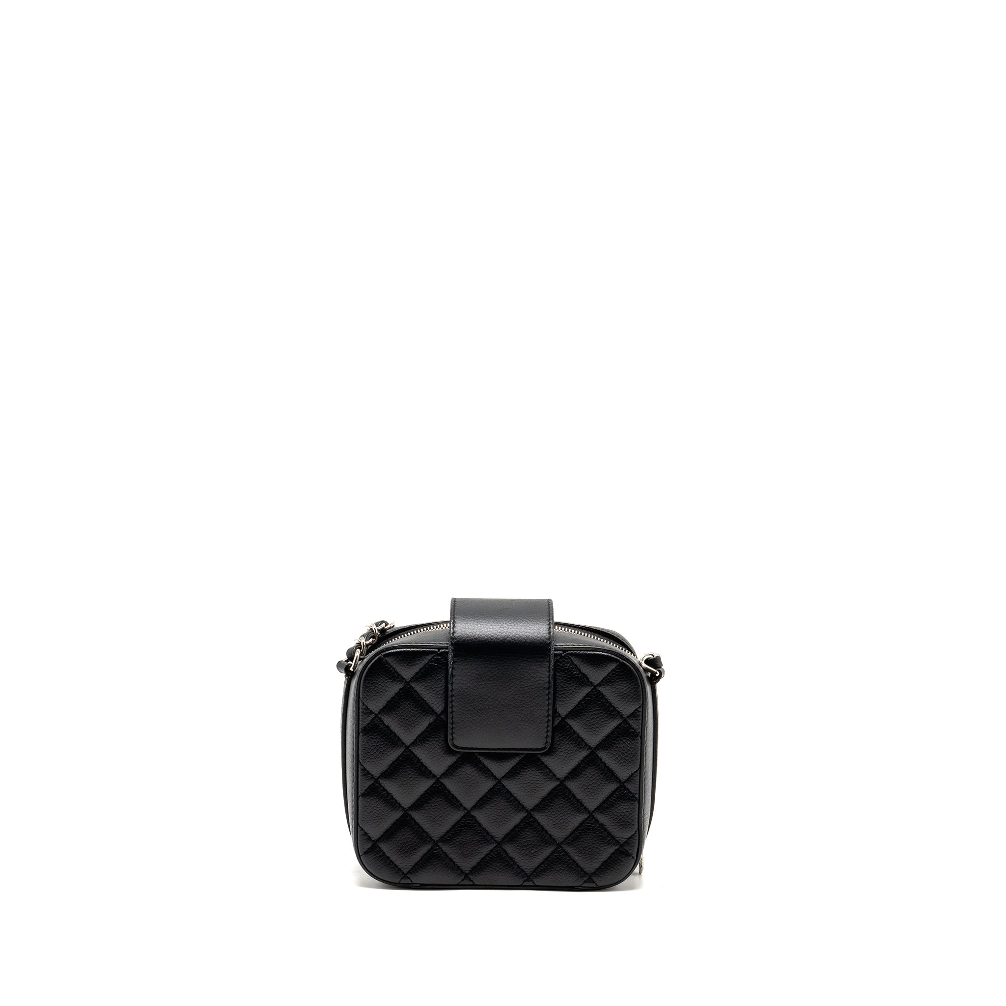 Chanel Quilted Mini Vanity Bag Caviar Black
