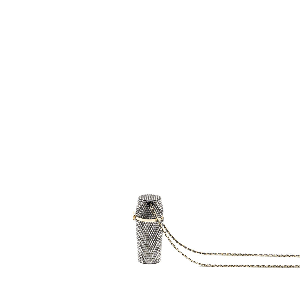 Chanel lipstick case with chain crystal L