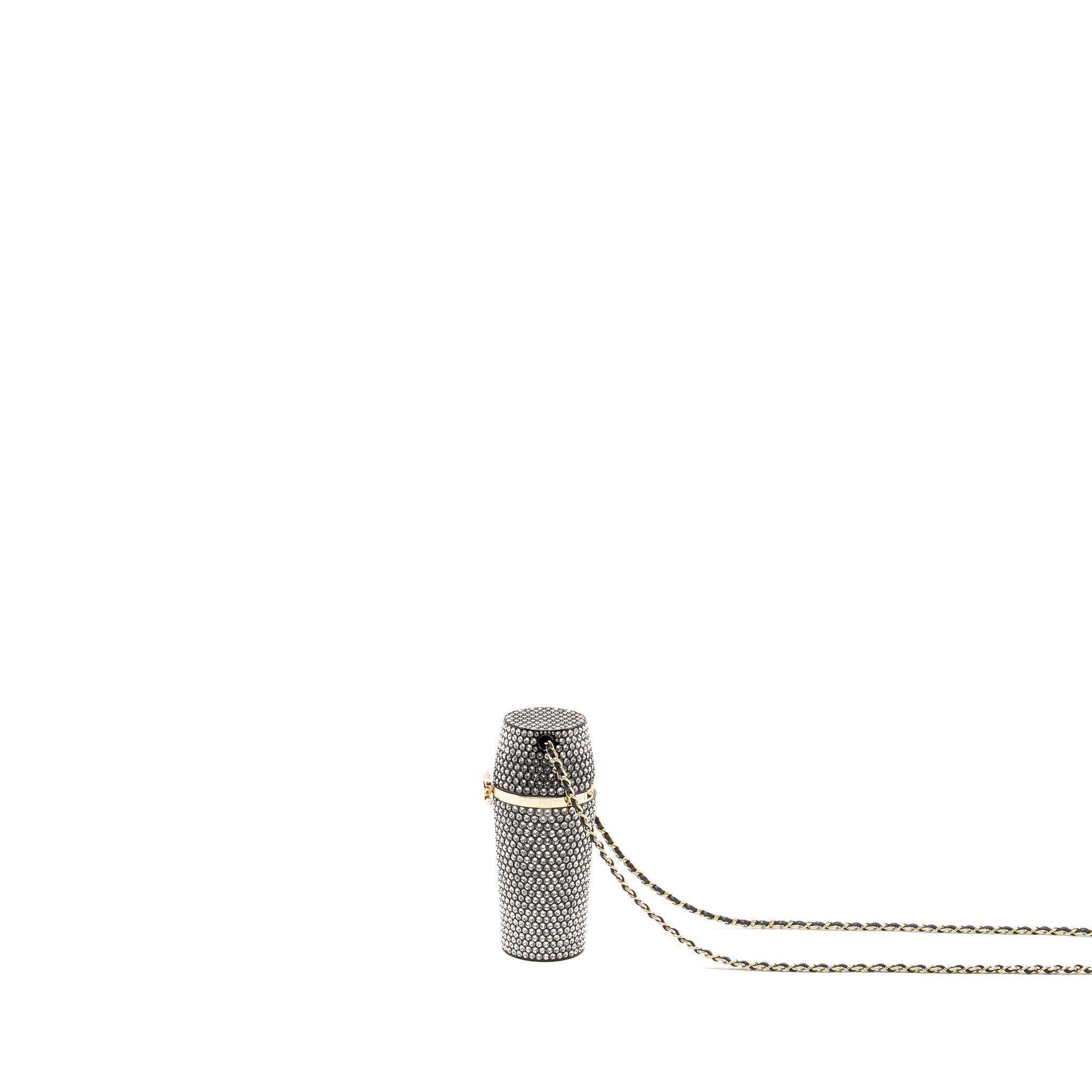Chanel lipstick case with chain crystal L