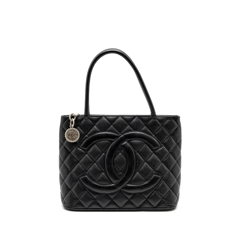 Chanel Medallion Tote Bag Caviar Black