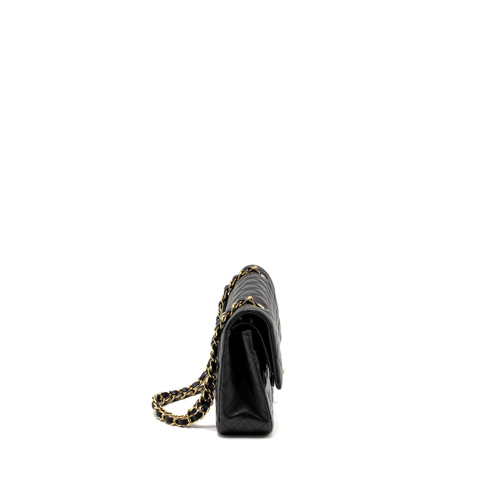 Chanel Medium Classic Double  Flap Bag Lambskin Black