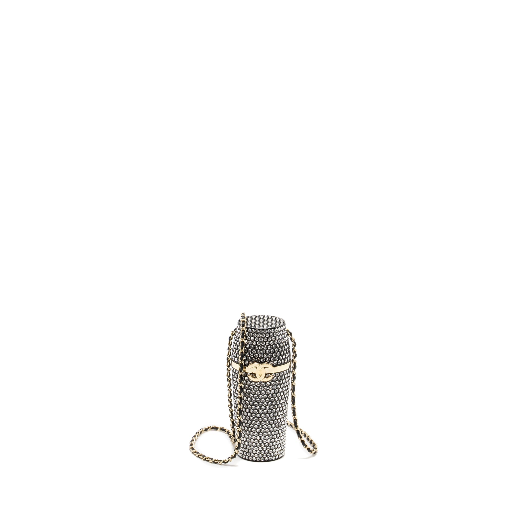 Chanel lipstick case with chain crystal L