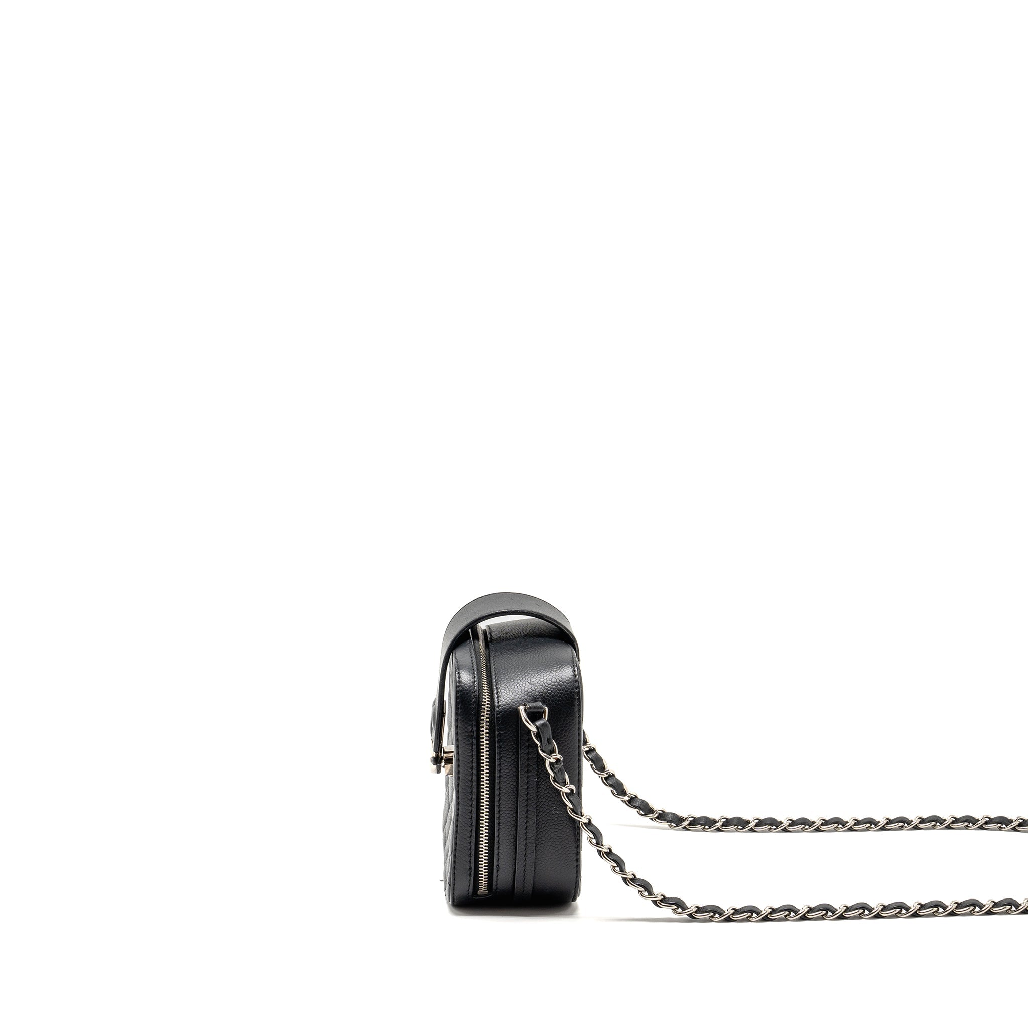 Chanel Quilted Mini Vanity Bag Caviar Black