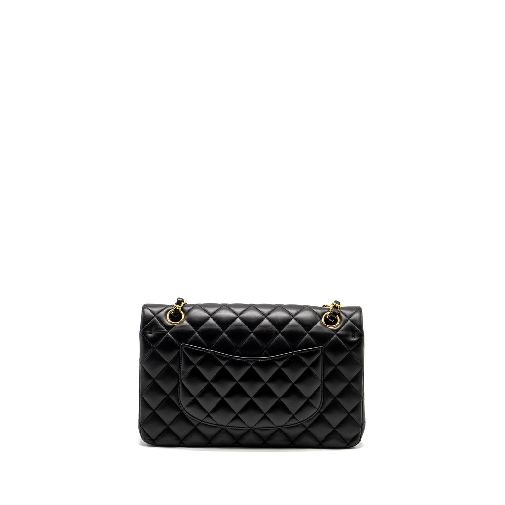 Chanel Medium Classic Double  Flap Bag Lambskin Black