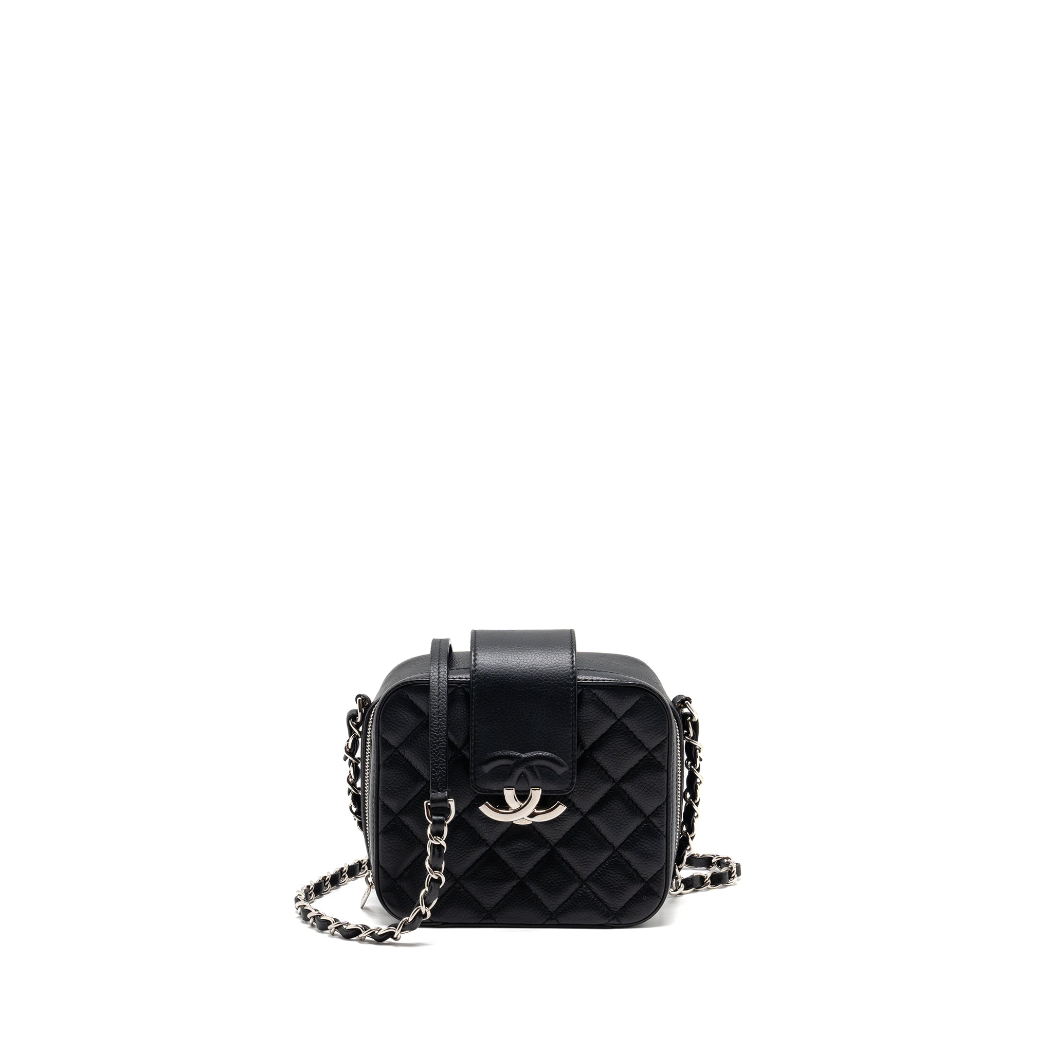 Chanel Quilted Mini Vanity Bag Caviar Black