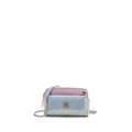 Chanel small camera bag goatskin multicolor green / blue / pink L
