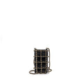 Chanel Gold Clutch O Chain Phone Holder Lambskin Black L
