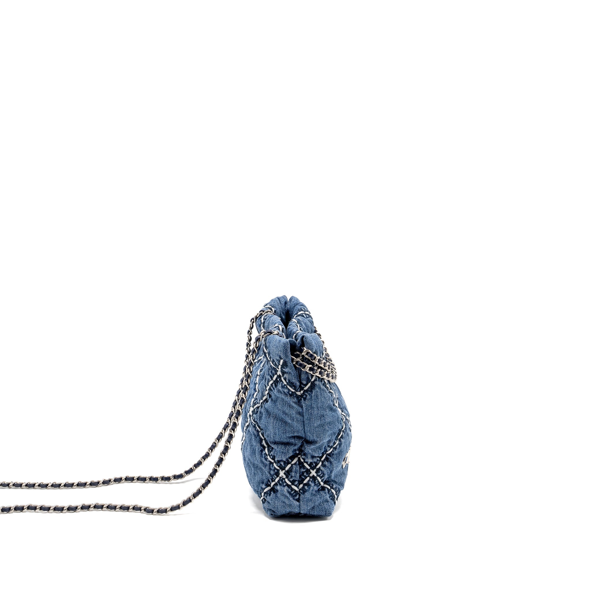 Chanel Mini 22 Denim Light Blue  (microchip)