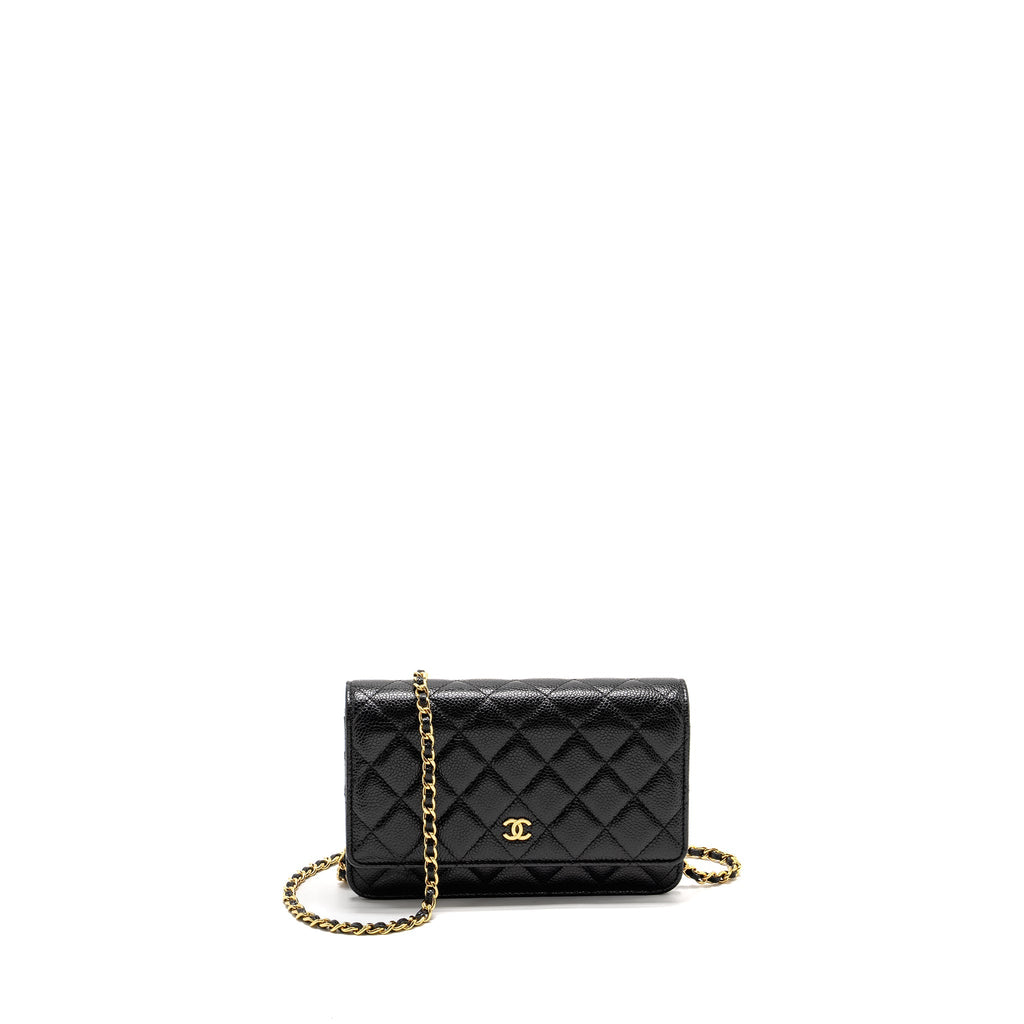 Chanel Classic Wallet On Chain Caviar Black